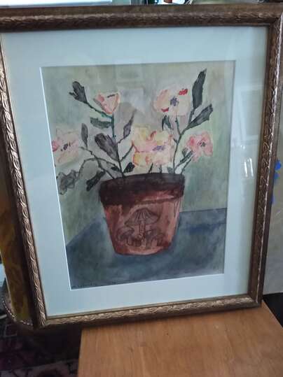 Flowers In A Pot Painting
